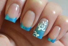 Giacca blu sulle unghie - 5 idee per una manicure delicata con una foto