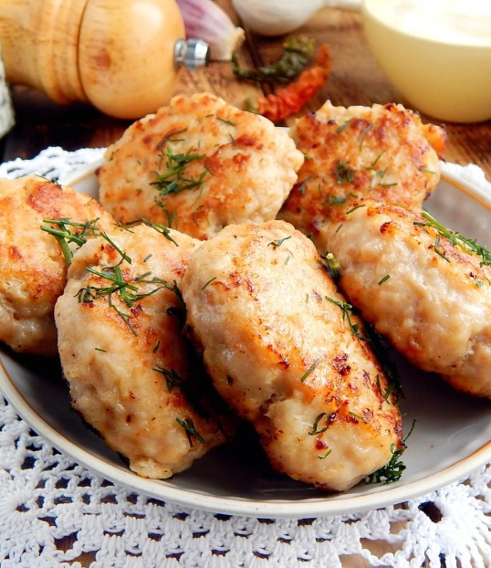 Oven Chicken and Cabbage Cutlets