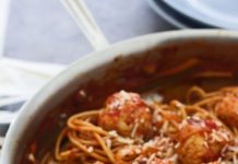 spageti dengan bakso